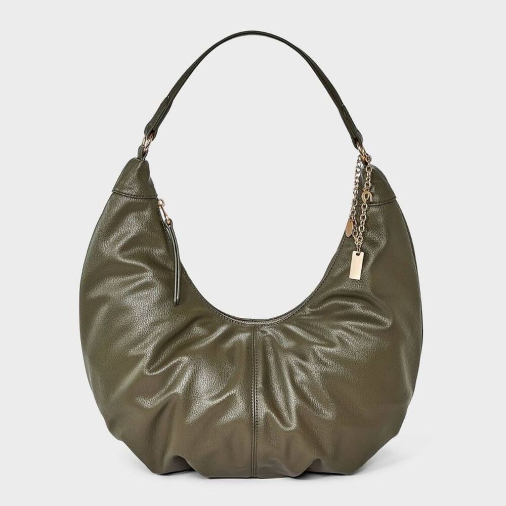Oversized Crescent Shoulder Bag - Universal Thread Green